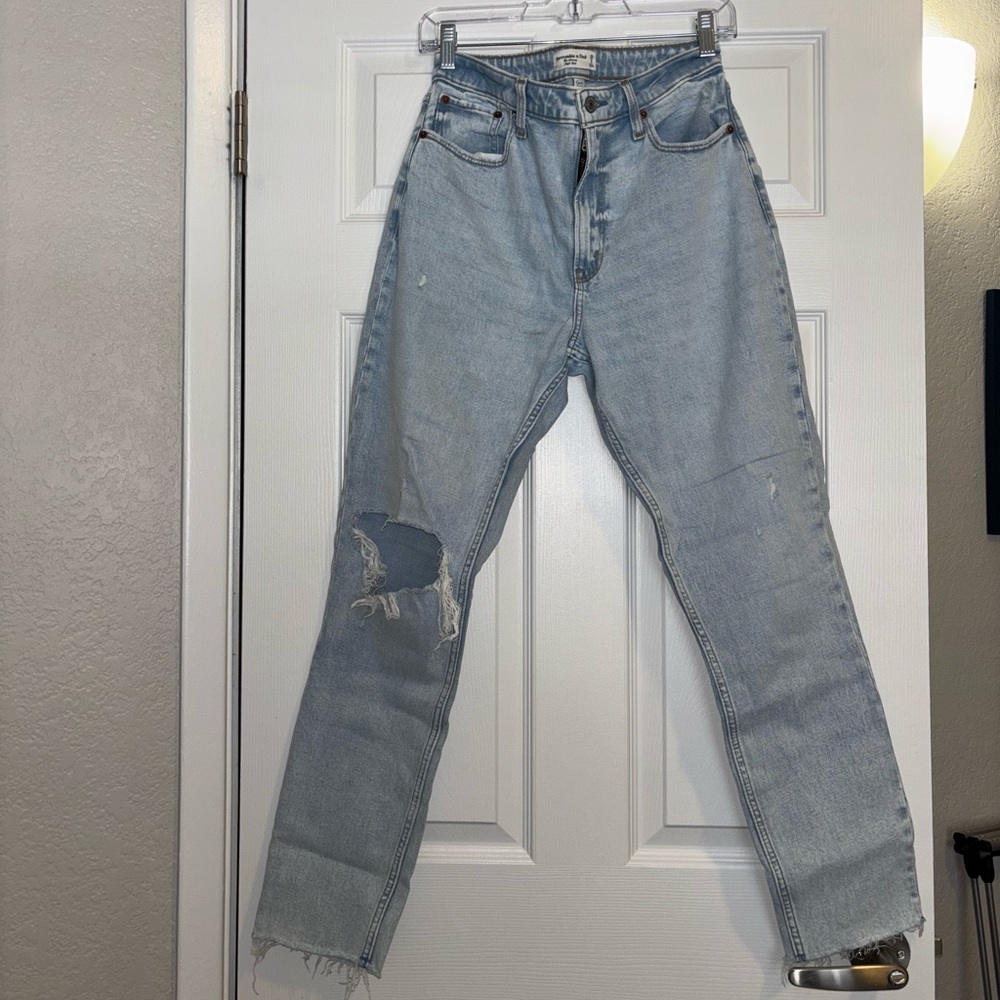 Abercrombie & Fitch Light Blue High Rise Jeans